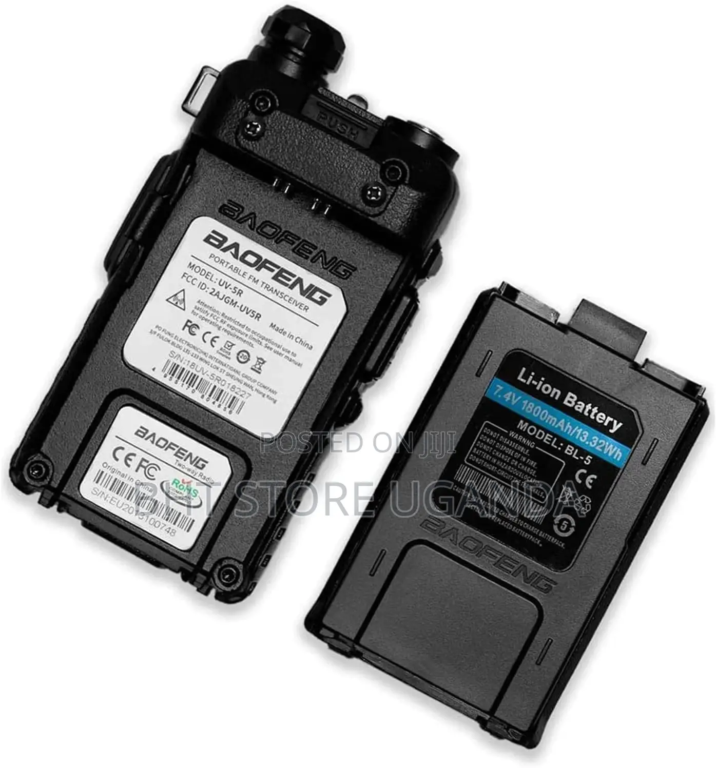 2pcs Baofeng Uv-5r Walkie-Talkie Radio Call