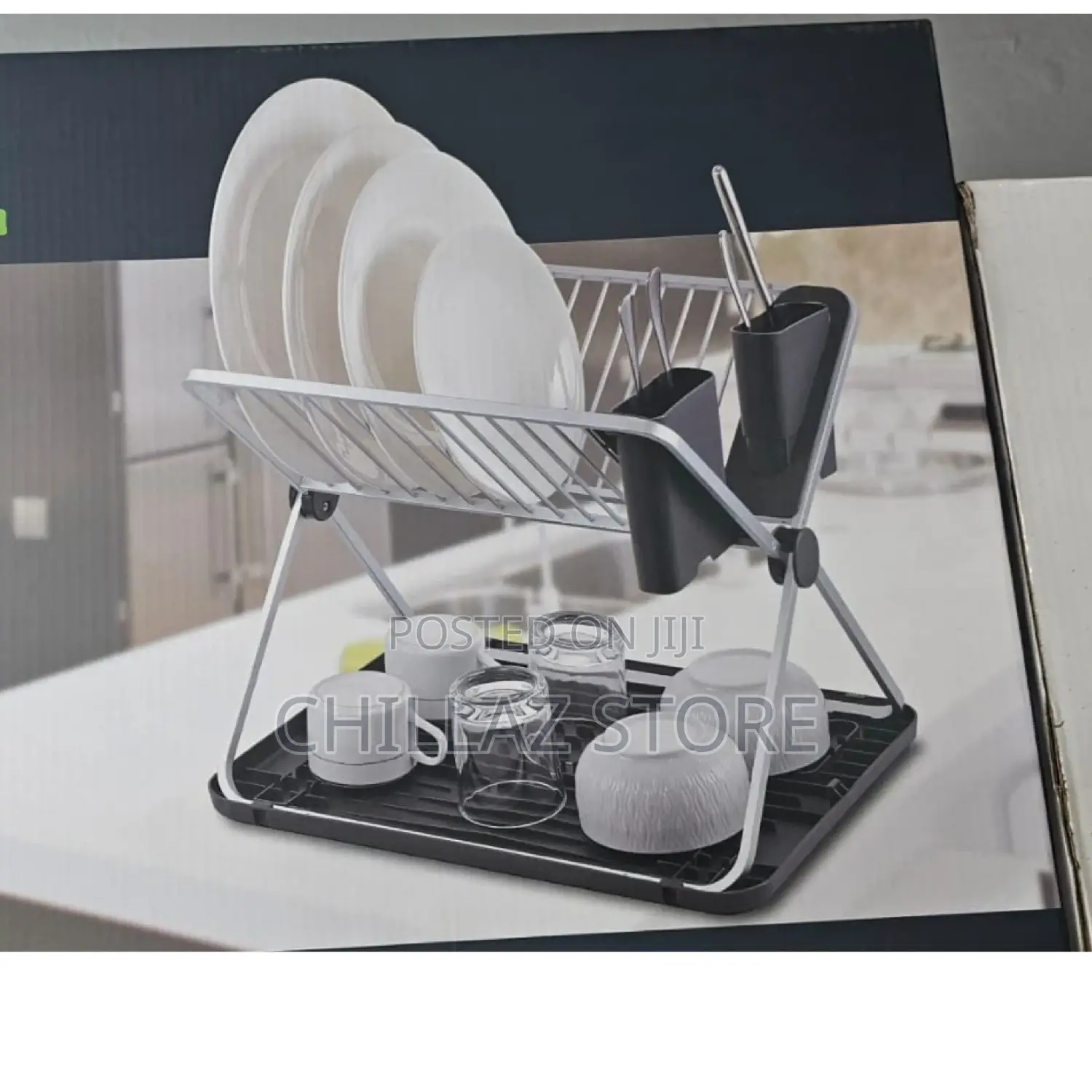 Foldable Dish Drainer Rack.