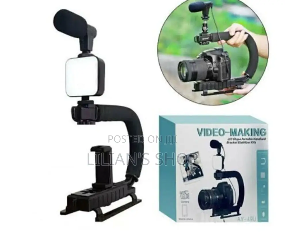 Portable Camera Stablizer Fill Light,Microphone Bracket