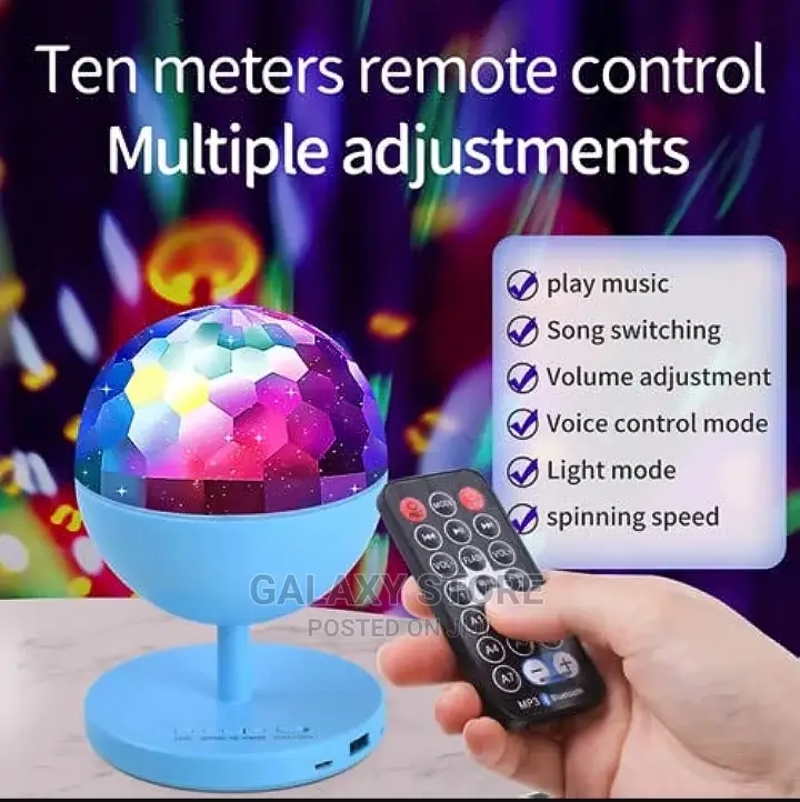 Disco Ball Light Mini Usb Powered Remote Control
