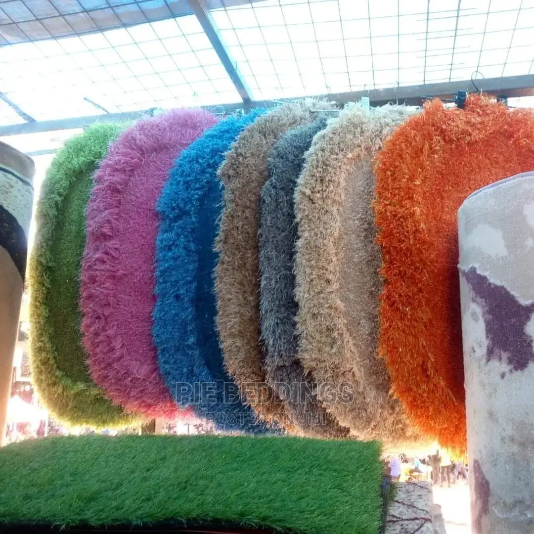 Shaggy Oval Shaped Soft Door Mats