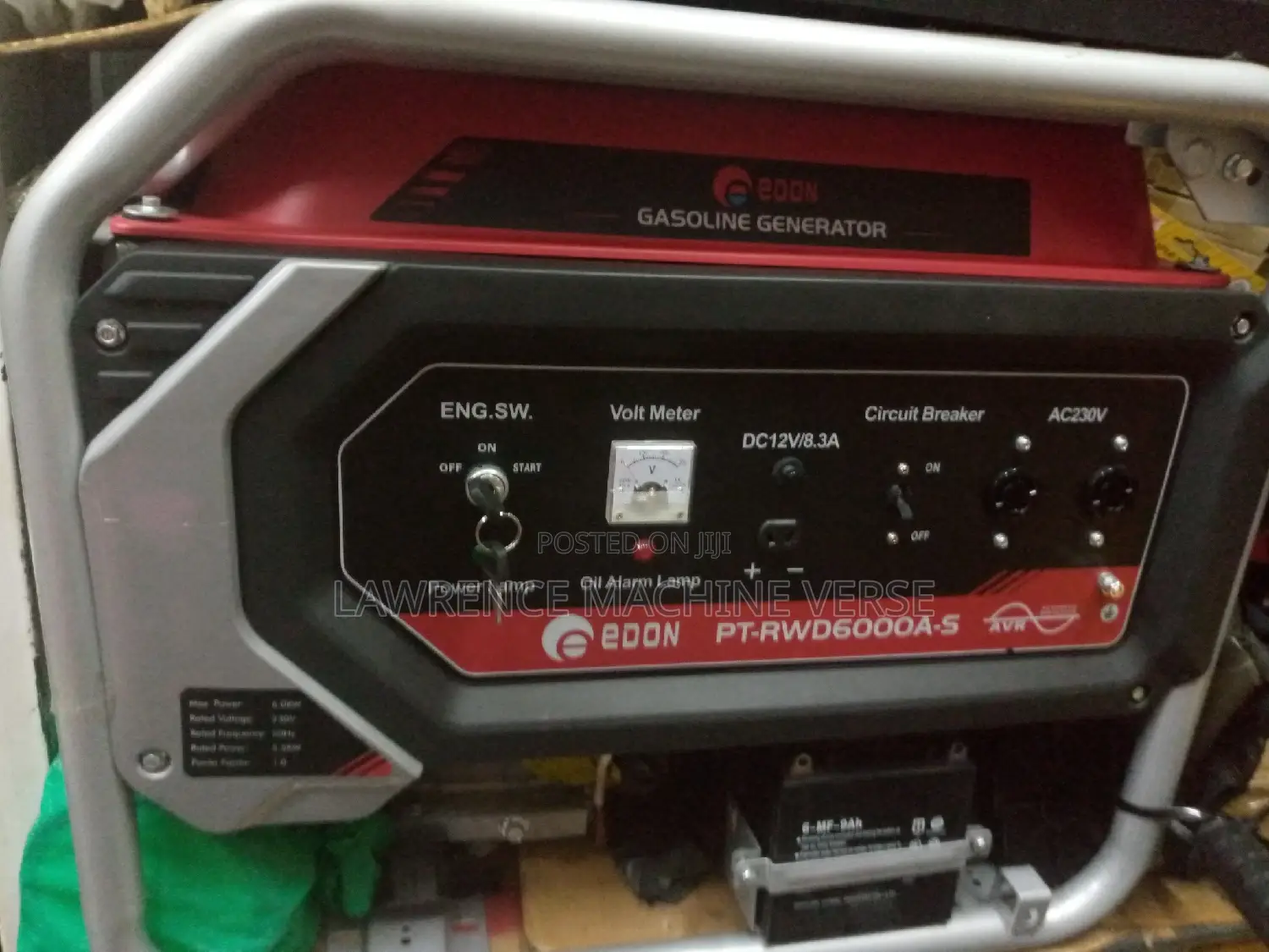 Edon Generator Pt -RWD 6000a-S