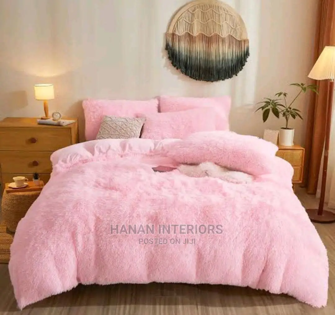 Baby Pink Fluffy Duvet 6*6