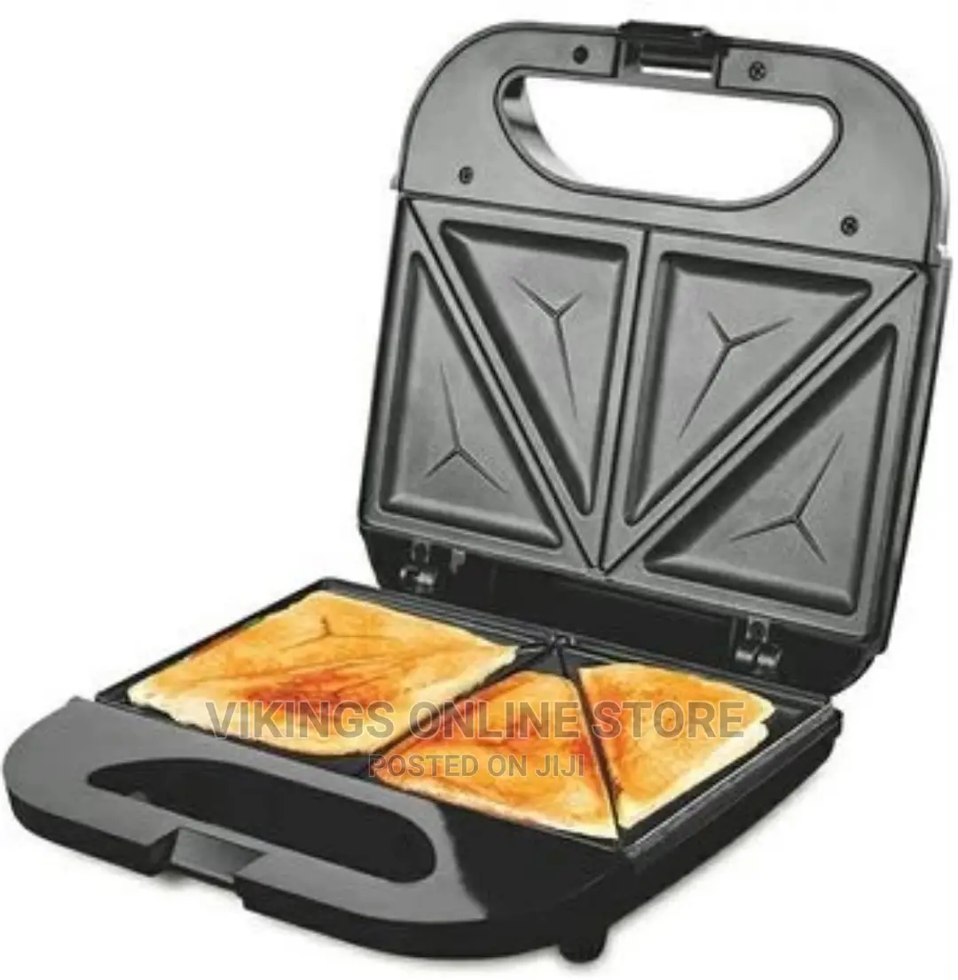 DSP 2 Slice Sandwich Maker Toaster Grill- Black