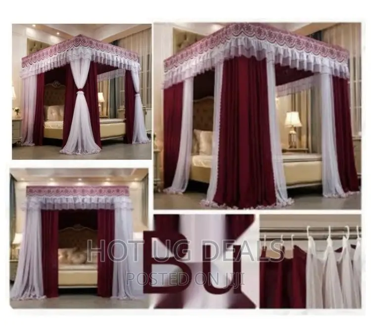 5x6 Canopy Luxurious Double Layer Mosquito Net- Multicolour