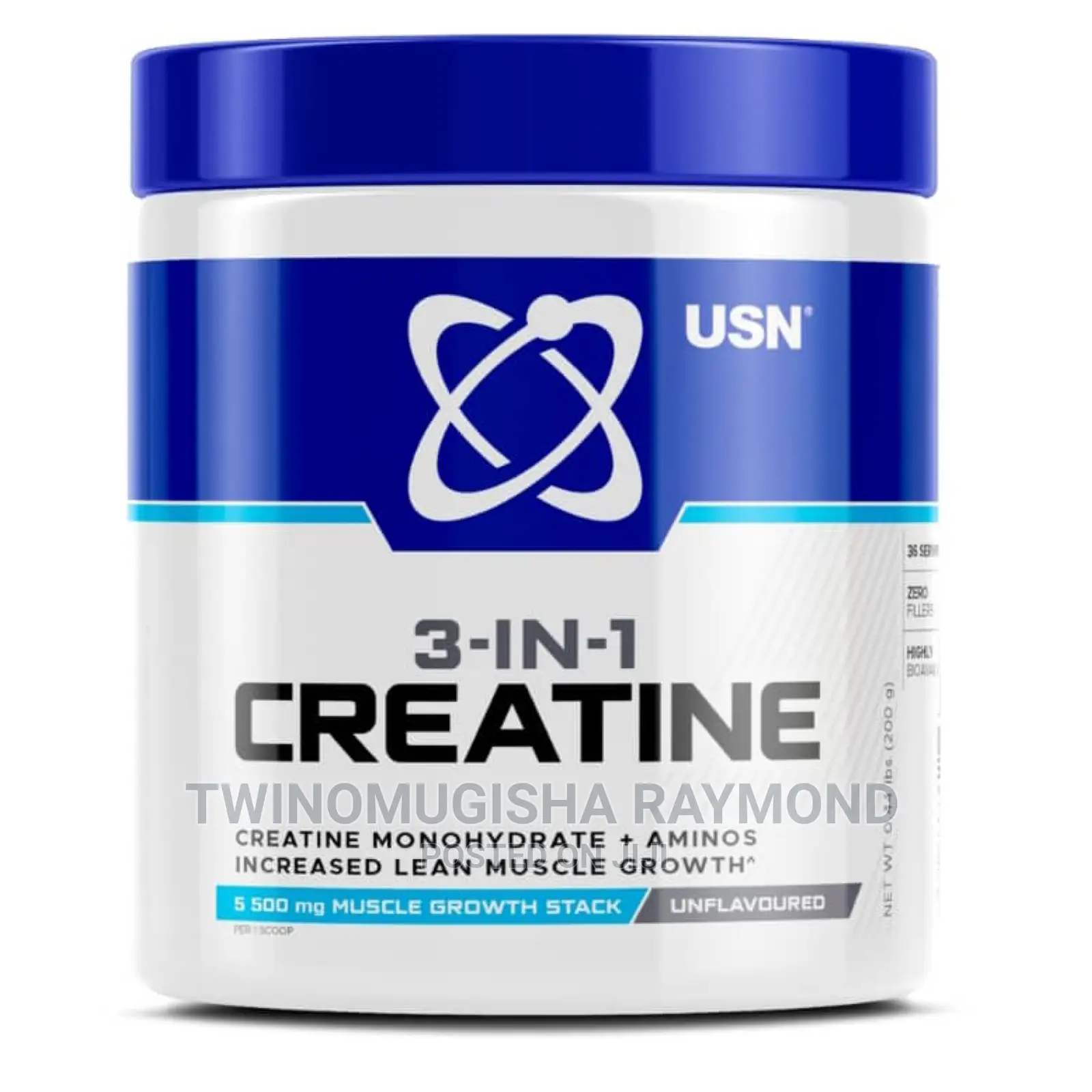 3-in-1 USN Monohydrate Creatine (200g)
