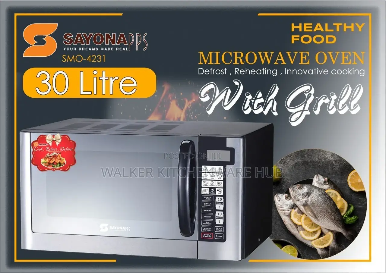 Original 30L Microwave Oven With Grill Plus Digital