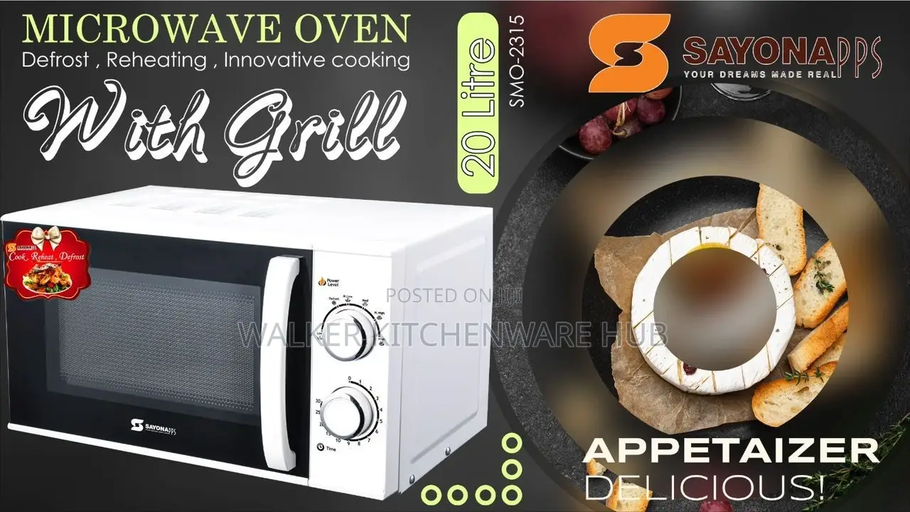 Original 20L Sayona Microwave Oven With Grill