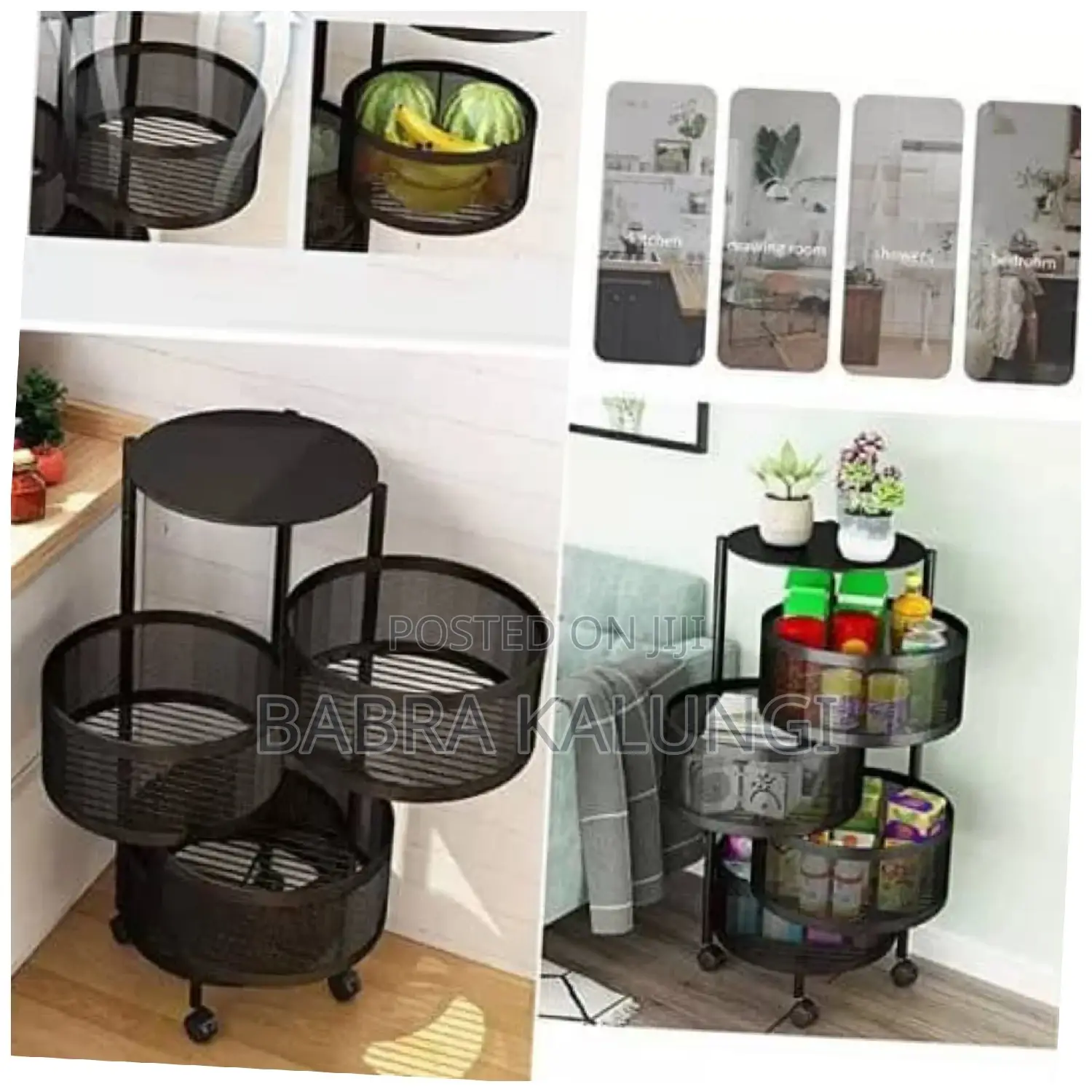 Rotating Vegetable Storage Rack