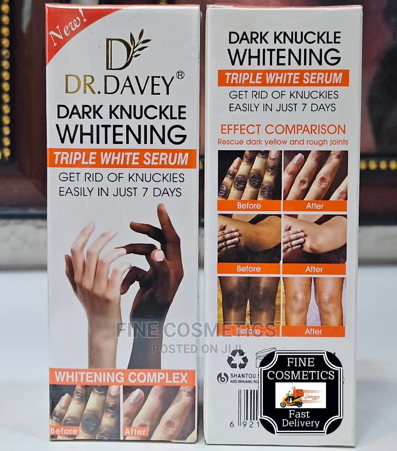 Dr Davey 7days Dark Knuckle Triple Action Whitening Serum.