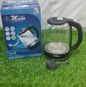 ELECTRO MASTER 2.0litre Glass Kettles \\ 2000w \\ EM-GK-1100