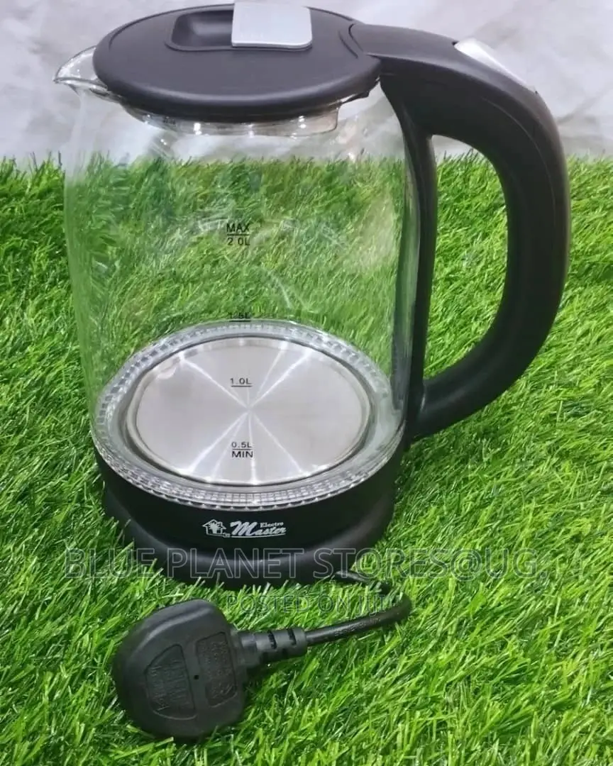 ELECTRO MASTER 2.0litre Glass Kettles \\ 2000w \\ EM-GK-1100