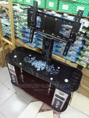 Tv Stand With a Music Speakers