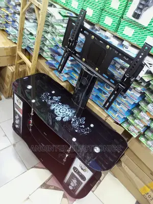 Tv Stand With a Music Speakers