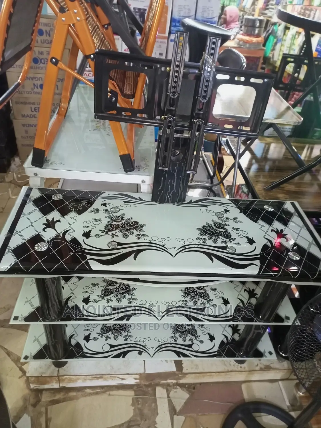 Tv Stand White Black