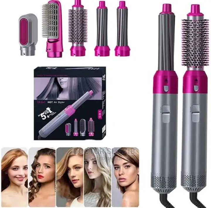 5 in 1 Hot Air Styler Curling Tong Hair Styling