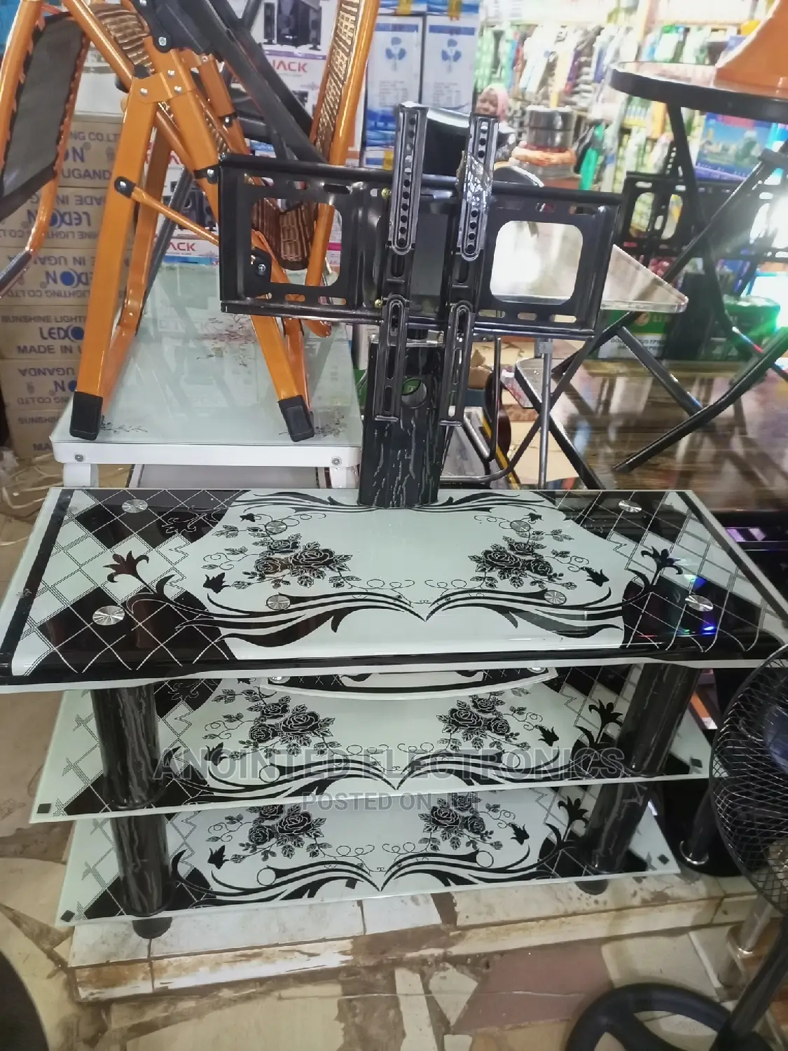Tv Stand White Black