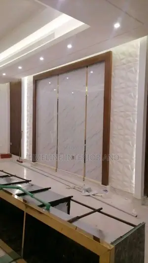 Marble Sheet and Gypsum Ceiling.