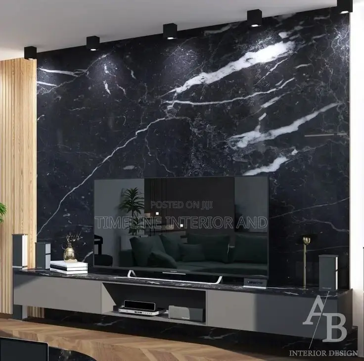 Black PVC Marble Boards/ Finishing