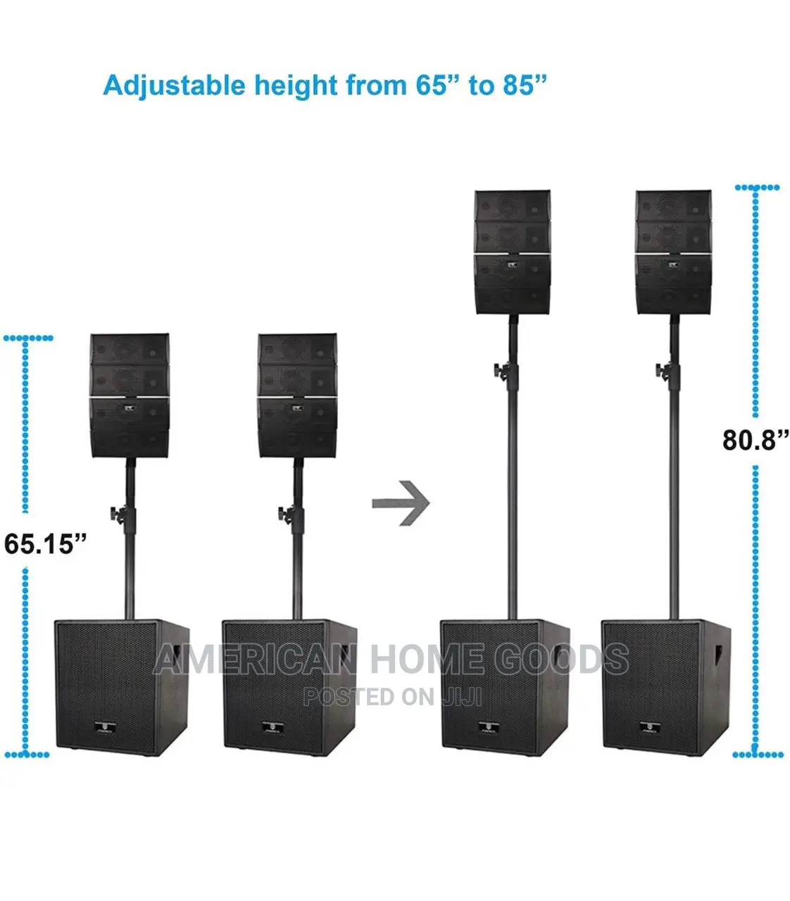 Proreck 15" 4000watts DJ Powered SPEAKER System Combo Set.