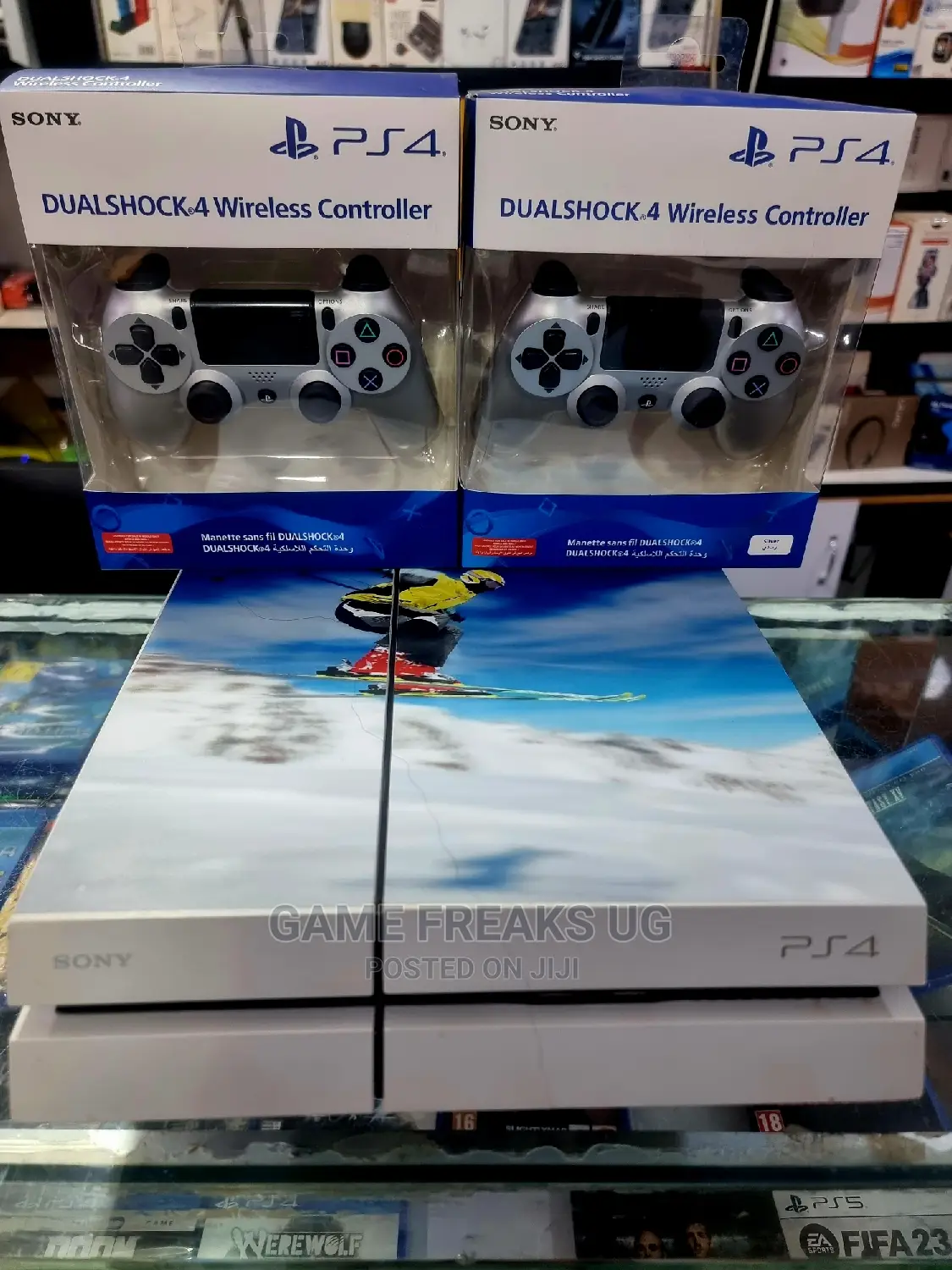 Ps4 Console With 10 Games and 2 Pads