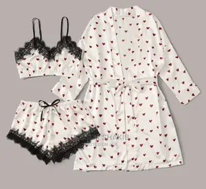 Photo - 3pcs Heart Print Pyjamas