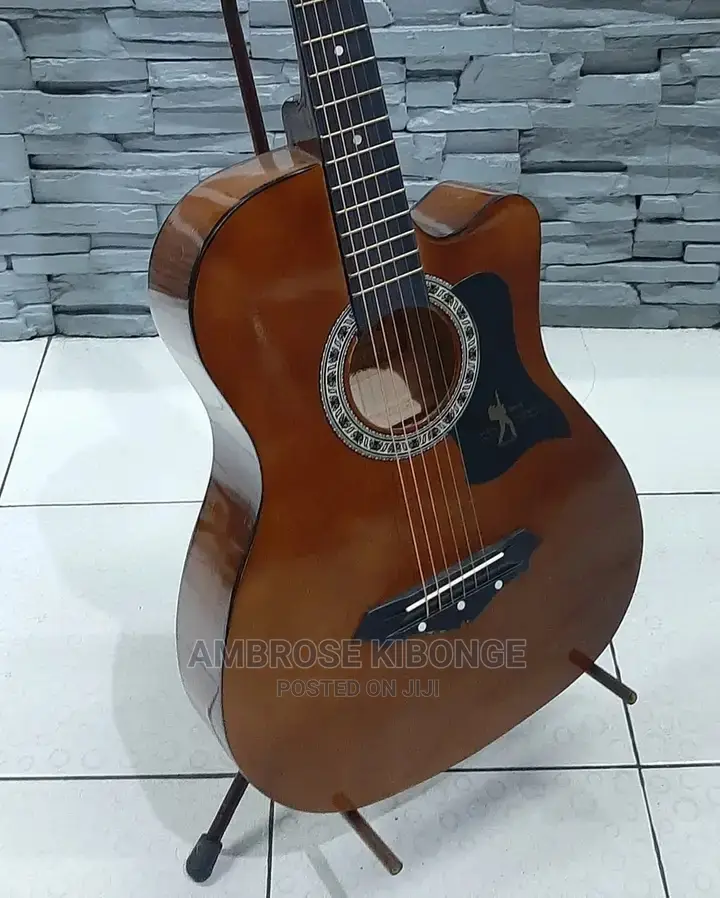 High Quality 38" Acoustic Guitar Black