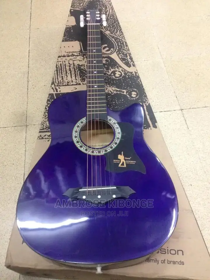 High Quality 38" Acoustic Guitar Black