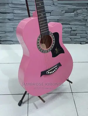 High Quality 38" Acoustic Guitar Black