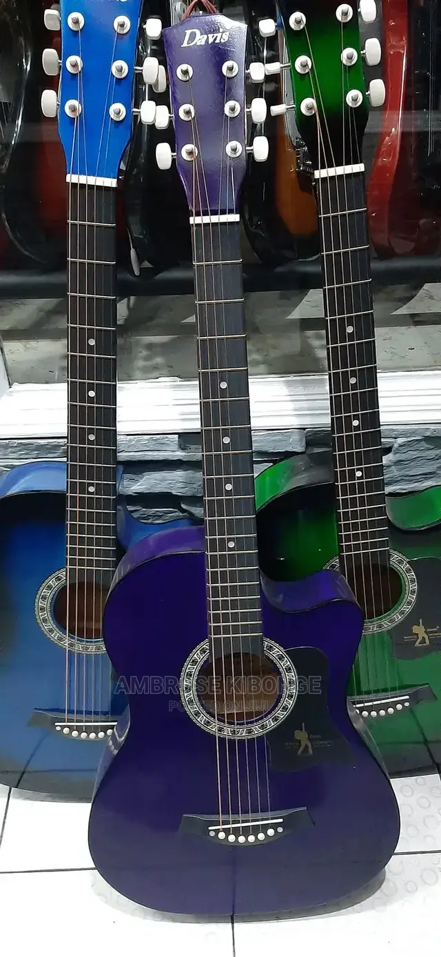 High Quality 38" Acoustic Guitar Black