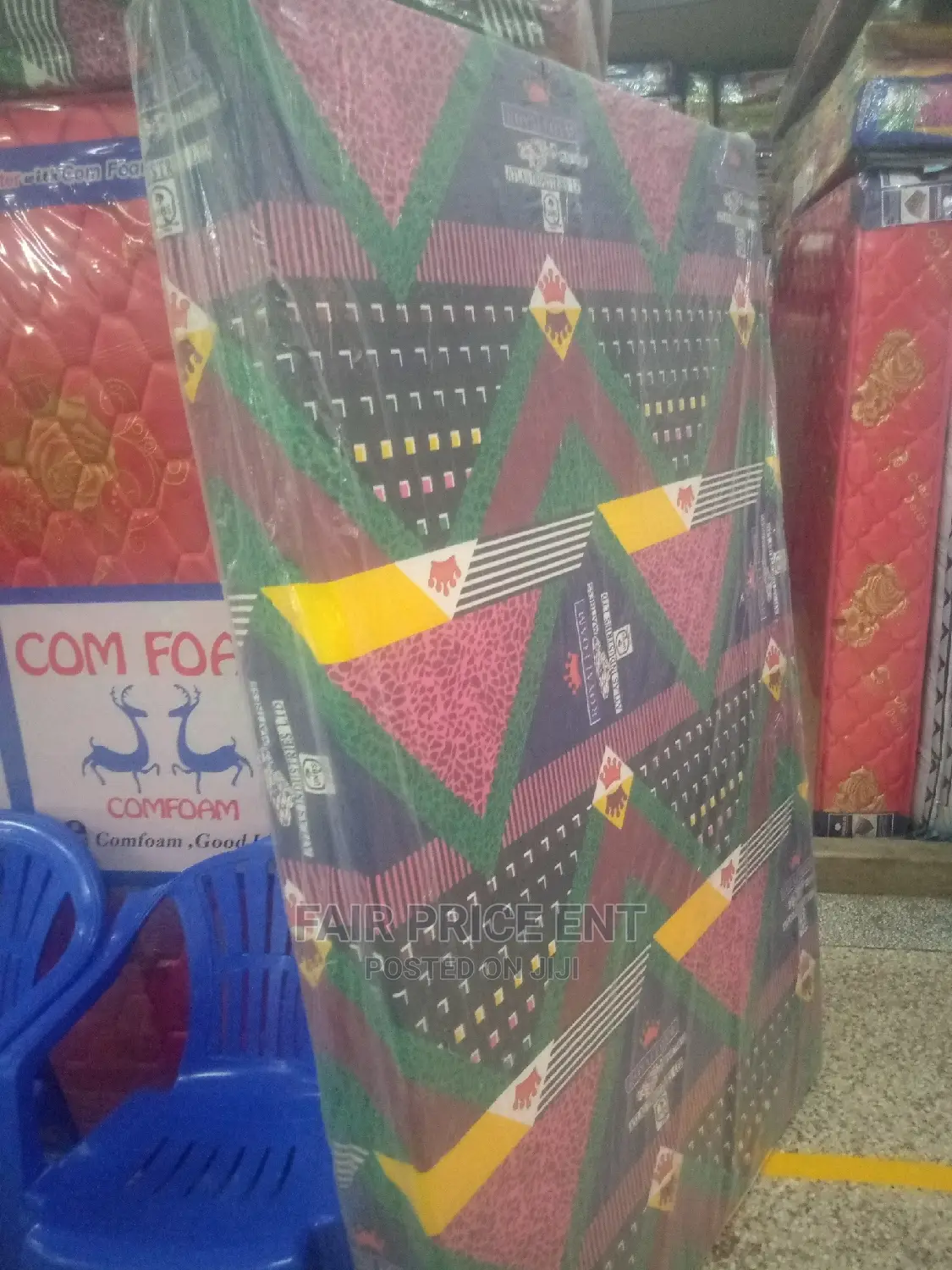 Royal Foam Mattress Open Cover.5x6x6inches .( Green)