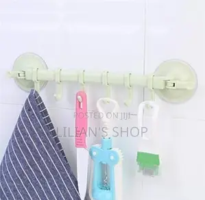 No Drill Bathroom Towel Rack