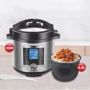 DSP 6L Electric Rice Cooker, Pressure Cooker, Silver
