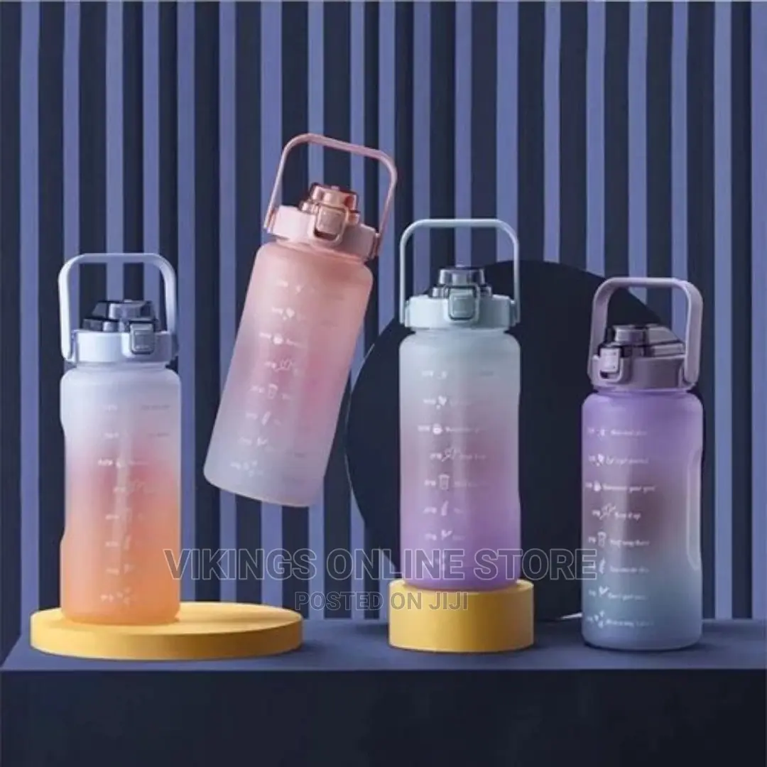 1.5L Time Marked Outdoor Frosted Water Bottle,