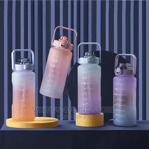 1.5L Time Marked Outdoor Frosted Water Bottle,