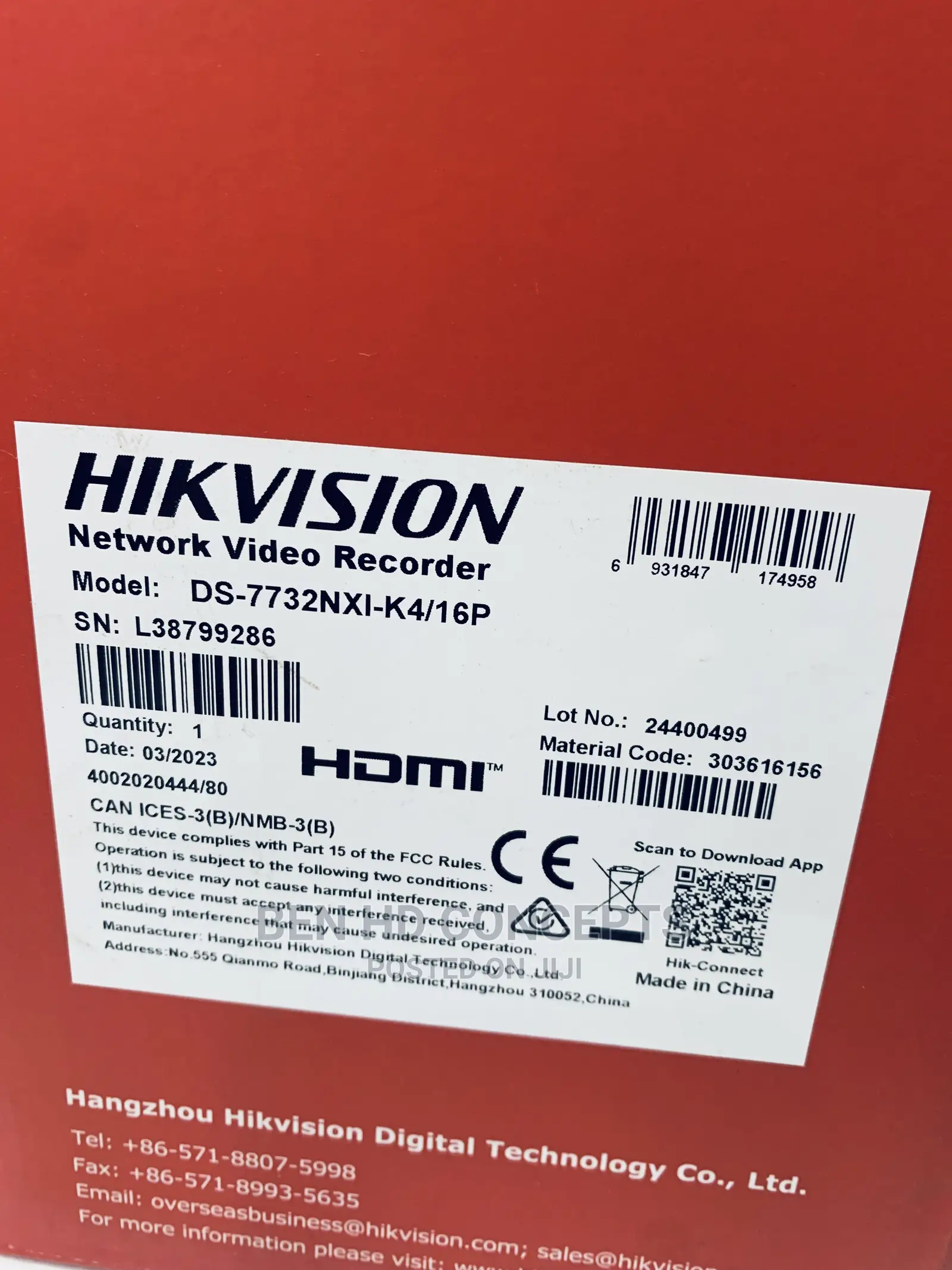 32 Channel NVR Hikvision