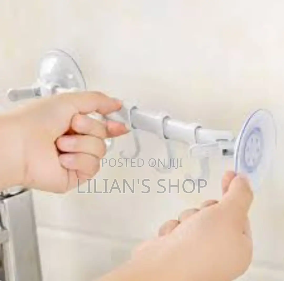 No Drill Bathroom Towel Rack