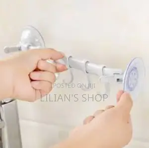 No Drill Bathroom Towel Rack