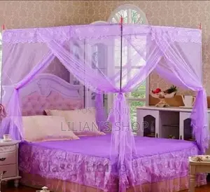 4 Stand Mosquito Net With Strong Poles