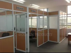 Photo - Aluminum, Glass, Steel, MDF Board, Gypsum, Office Partition