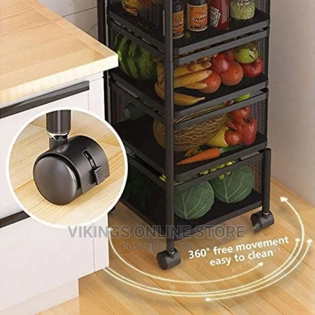 4 Tier Kitchen, Bedroom, Bathroom Storage Rack Trolley