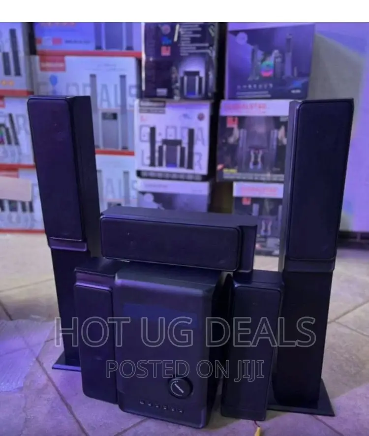 Globalstar 5.1 Bass Bluetooth Home Theater System- Black