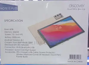 New Discover Note 15 Plus 8 GB Gray