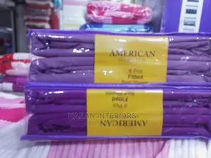 Purple American Style Bedsheets-Pure Cotton