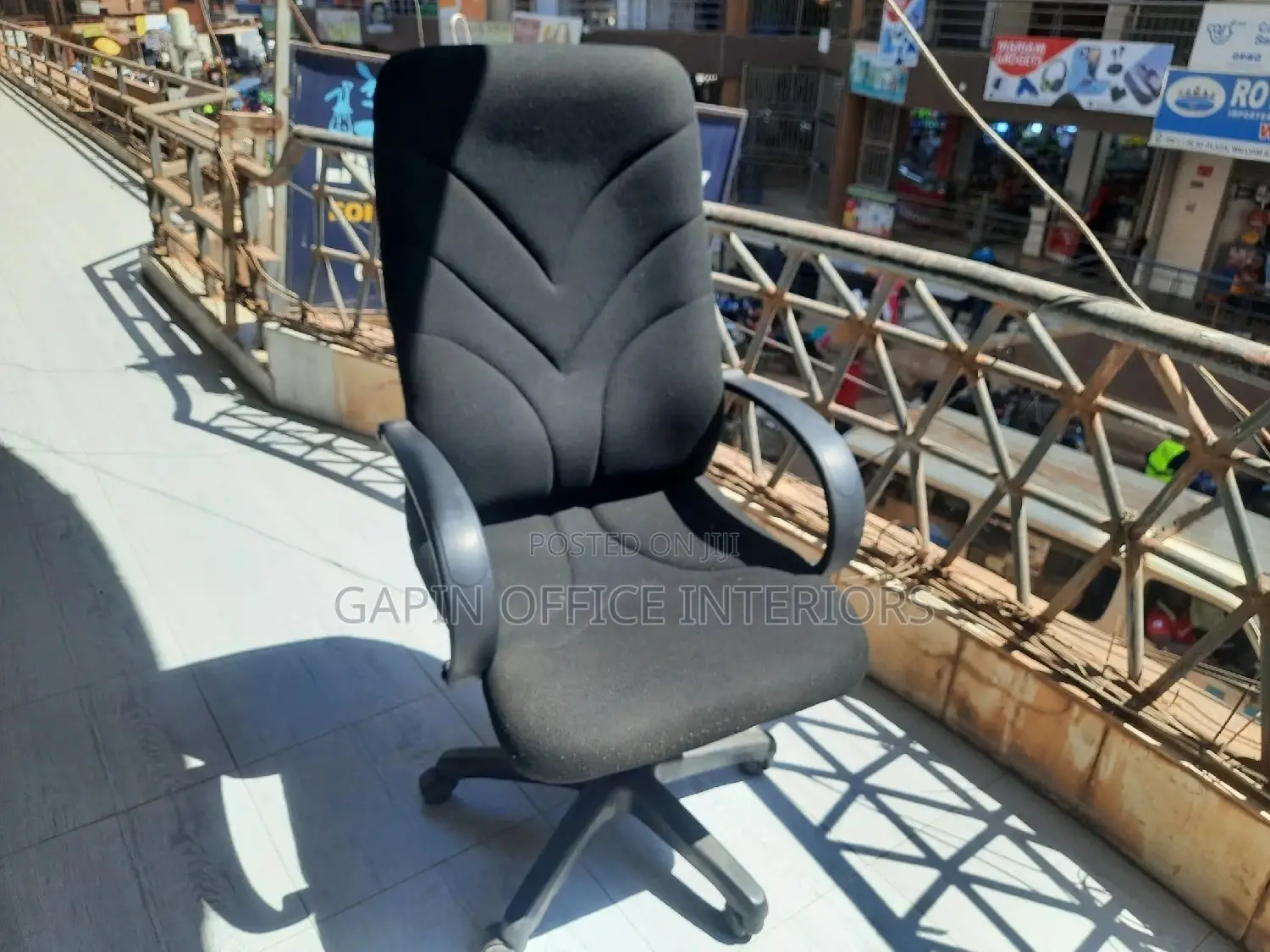 Used Fabric Long Back Chair