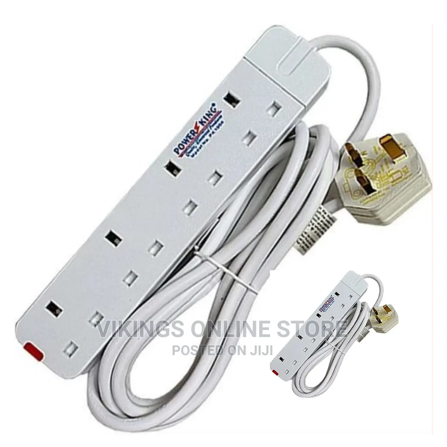 Power King 4 Ways Power King Extension Cable- 3 Meter –