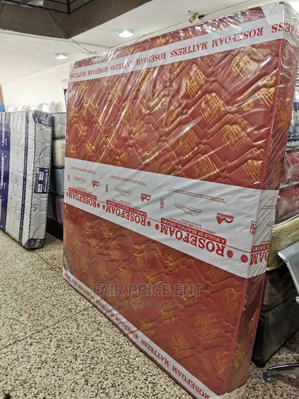 Premium High Density Rose Foam Mattress.5x6x6inched.( Brown