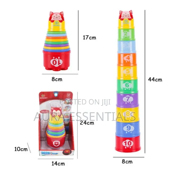 Educational Baby Toys Plastic Stacking Cups