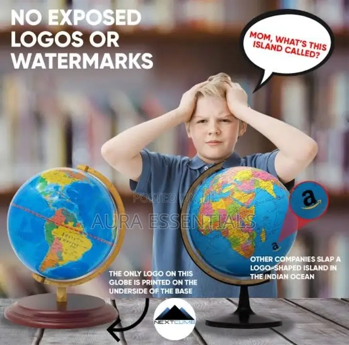 World Globe With Stand