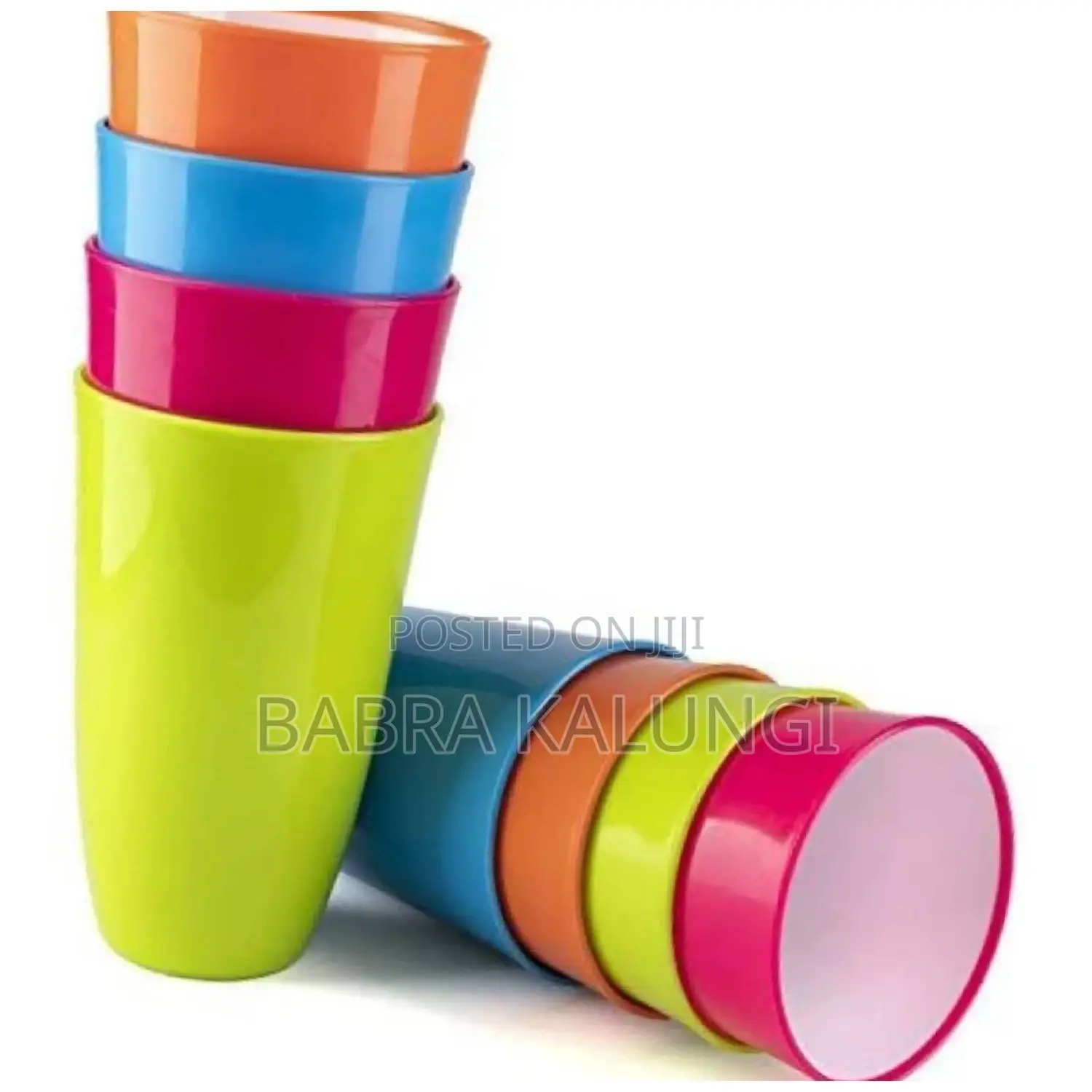 12 Pieces of Plastic Juice Tumbler Cups